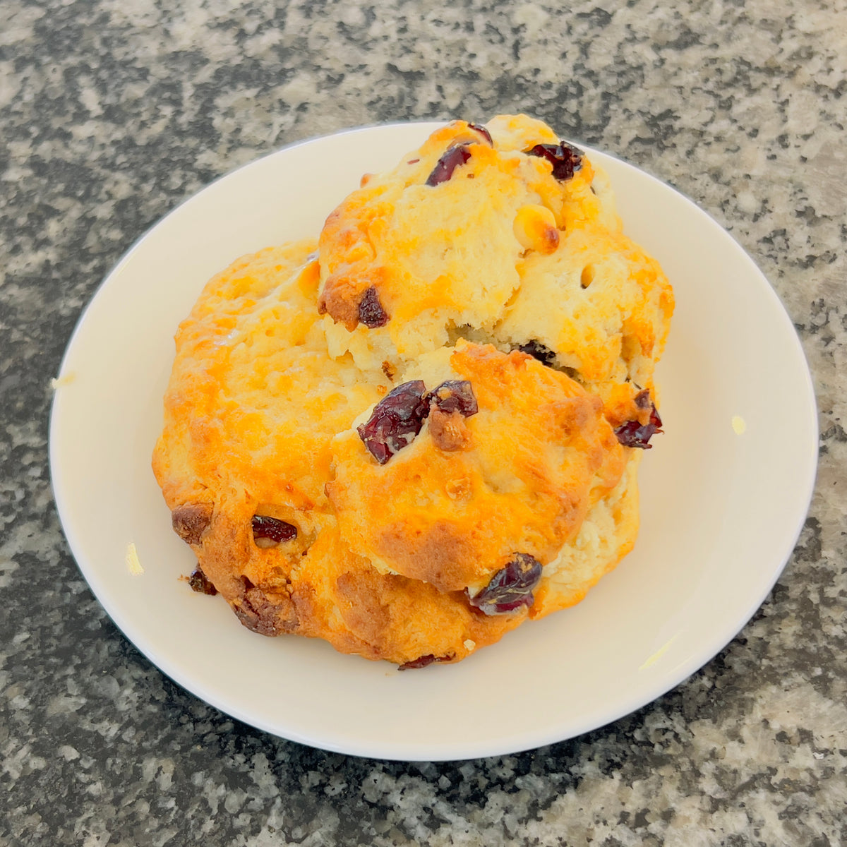 Cranberry White Chocolate Scone
